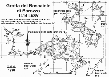 Grotta del Boscaiolo - Pianta