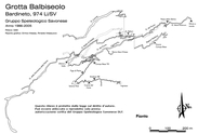 Grotta Balbiseolo - Pianta