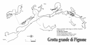 Grotta Grande di Pignone - Pianta