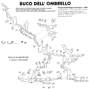 Buco dell'Ombrello - Sezione