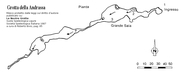Grotta della Andrassa - Pianta